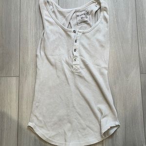 Free people grey wash button tank size xs